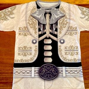 Coco movie costume; Ernesto de la Cruz shirt (front and back have costume image)